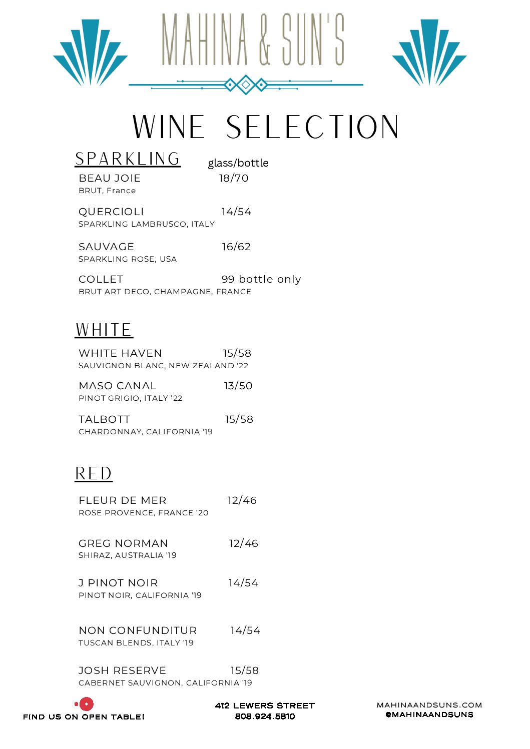 Wine Selection